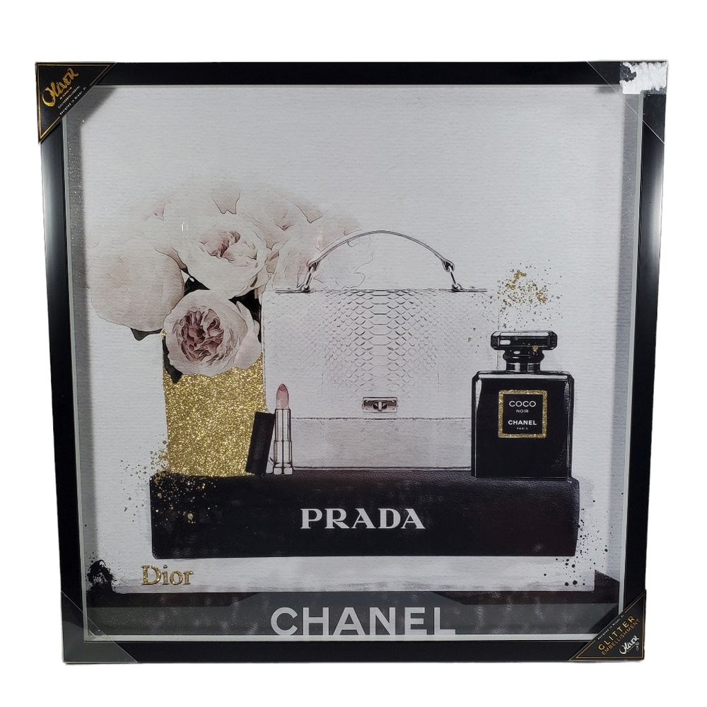 Oliver Gal Wall Art Accessories Glitter 24 x 24 Wood Frame